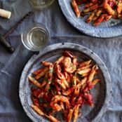 Penne with Shrimp and Spicy Tomato Sauce