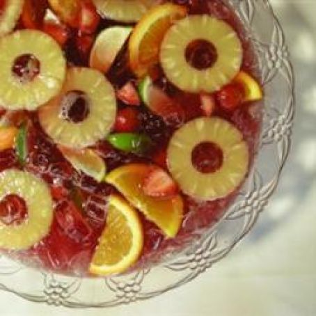Tart and Bubbly Wedding Punch
