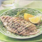 Grilled Tilapia with Lemon Basil Vinaigrette