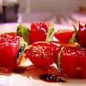 Tomato, Watermelon, and Basil Skewers