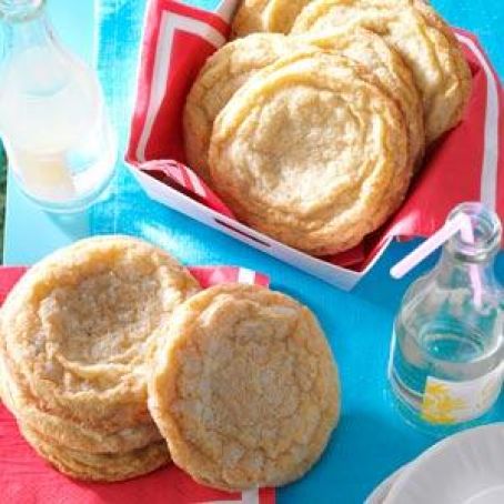 Giant Lemon Sugar Cookies