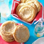 Giant Lemon Sugar Cookies