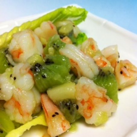 Kiwi shrimp salad