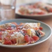 Beef Ravioli with Fresh Tomato Sauce
