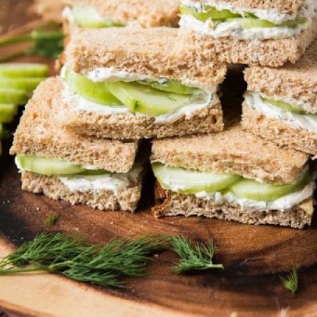 The Best Lemon Dill Cucumber Sandwiches