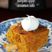 Slow cooker Pumpkin Apple Cinnamon Cake