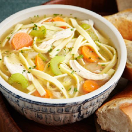 Slow-Cooker Chicken Noodle & Vegetable Soup