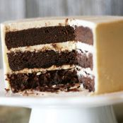 Buttermilk Chocolate Cake with Butterscotch Buttercream