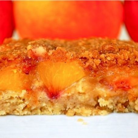 Peach Streusel Bars