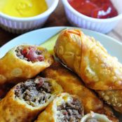 Bacon Cheeseburger Eggrolls