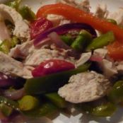 Asparagus & Peppers with Roasted Chicken