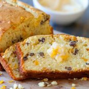 Orange Mango Nut Bread with Ginger Honey Butter