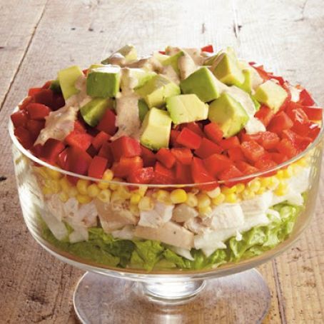 Southwest Layered Chicken Salad