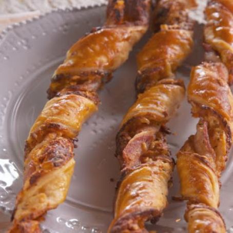 Bacon-Cheddar Straws, Puff Pastry