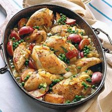 Chicken With Fresh Peas and New Potatoes
