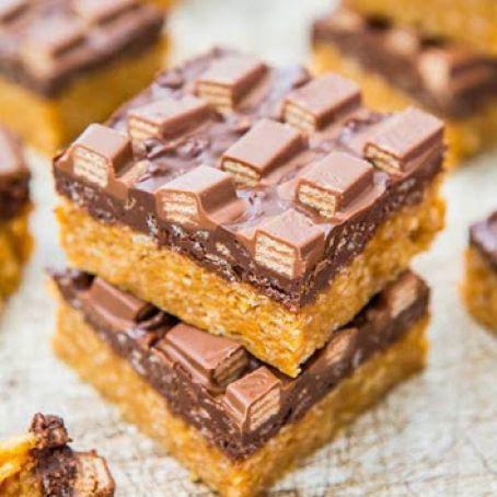 Chocolate Peanut Butter Kit Kat Crunch Bars