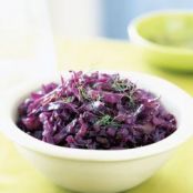 Red Cabbage and Caramelized Fennel