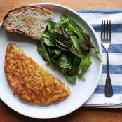 Grated Potato and Cheese Omelette