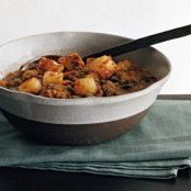 LENTILS w/ITALIAN SAUSAGE & ESCAROLE