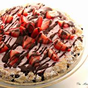 Chocolate Covered Strawberries Ice Cream Pie