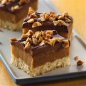 Chewy Peanut Butter-Caramel Bars