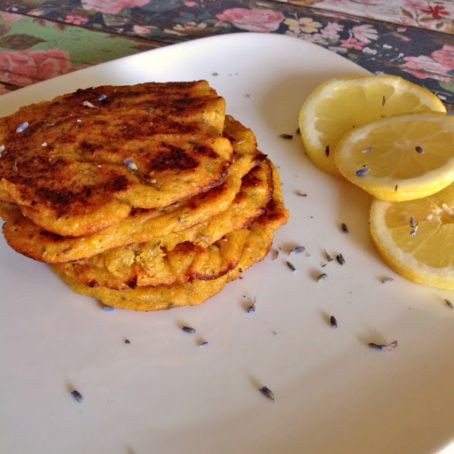 Lemon Lavender Plantain Pancakes