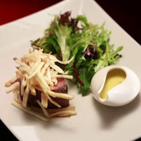 Salt Baked Chateaubriand with Chervil Béarnaise and Pommes Frites