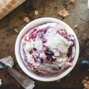 Cherry & Blueberry Crisp Ice Cream