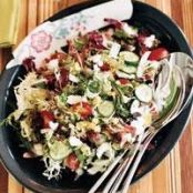 Chopped Greek Salad with Shallot Vinaigrette