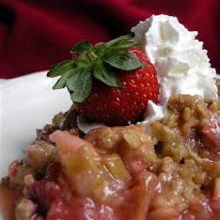 Rhubarb Strawberry Crunch::  All Recipes
