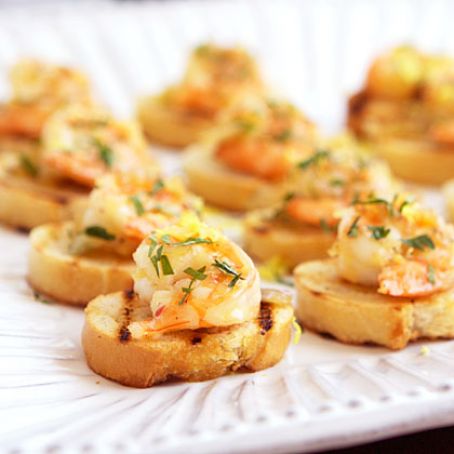 Shrimp Bruschetta with Limoncello