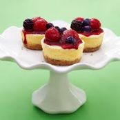 Mini cheesecakes w/Berries and Fruit
