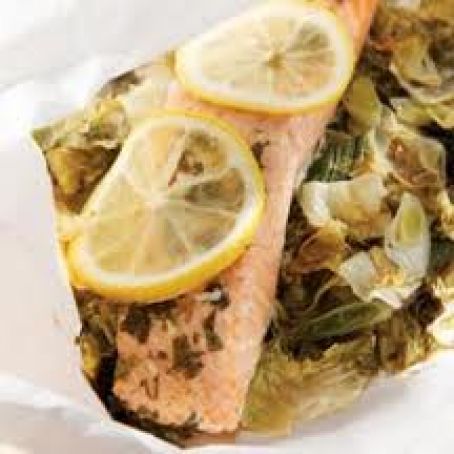 Salmon w/Lemon, Capers and Rosemary
