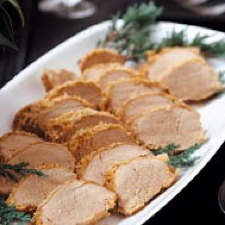 Pork Tenderloin - Ginger Crusted w/Maple Mustard Sauce