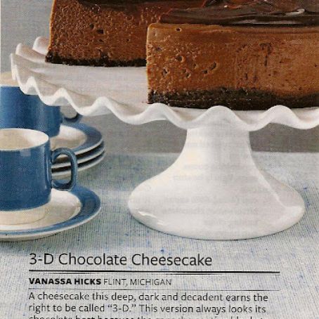 3-D Chocolate Cheesecake