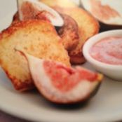 Brioche Eggy Bread with Figs and Raspberry Cream