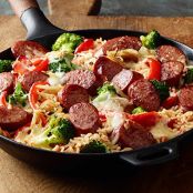 Easy Smoked Sausage Skillet