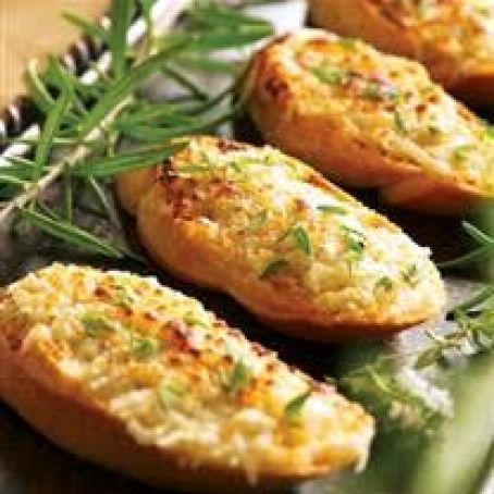 Five Cheese Crostini