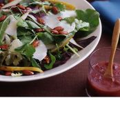 Baby Greens with Pears, Nuts and Parmesan