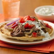 Slow Cooker Shredded Turkey Gyros