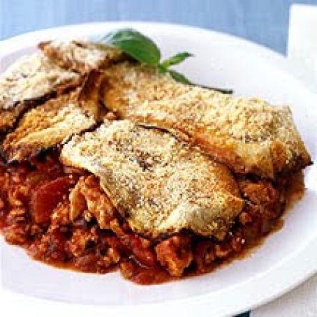 Greek Eggplant and Chicken Casserole
