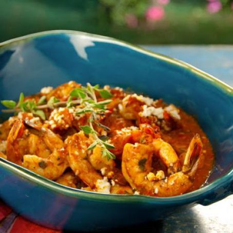Grilled Shrimp with Tomato and Feta