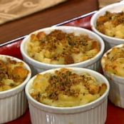 BAKED MACARONI'S AND CHEESE WITH BLACK TRUFFLE OIL