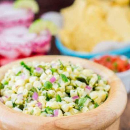 Roasted Chili Corn Salsa (chipotle copycat)