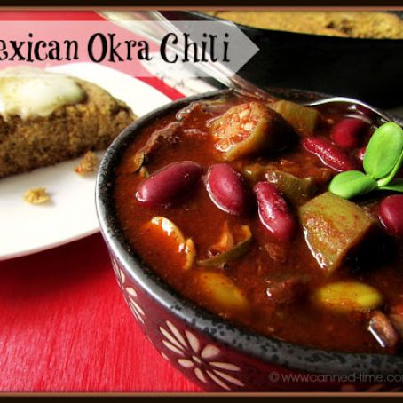 Slow Cooker Spicy Mexican Okra Chili