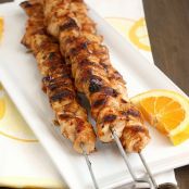 Orange Teriyaki Chicken Kebabs