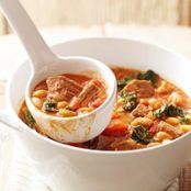 Easy Kale, Beef and White Bean Stew