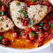 Swordfish Steaks With Cherry Tomatoes And Capers