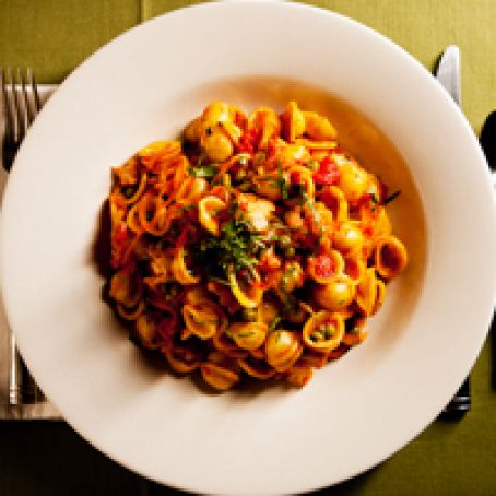 Orecchiette with Indian-Spiced Cauliflower and Peas