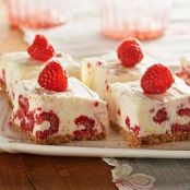 No Bake Raspberrry Lemon Bars Recipe